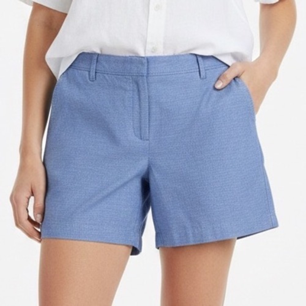 Talbots‎ NWT Chambray Blue 100% Cotton Relaxed Chino Short 16P Petite Summer
